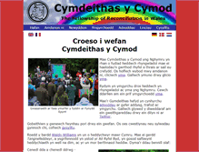 Tablet Screenshot of cymdeithasycymod.org.uk